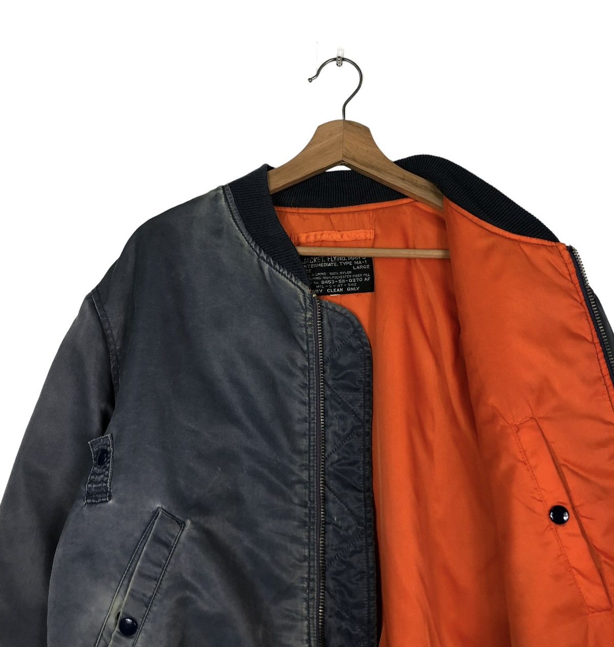 Vintage 🔥VINTAGE MA-1 BOMBER JACKET U.S. AIR FORCE RIOT RIOT ARMY Size US L / EU 52-54 / 3 - 12 Thumbnail