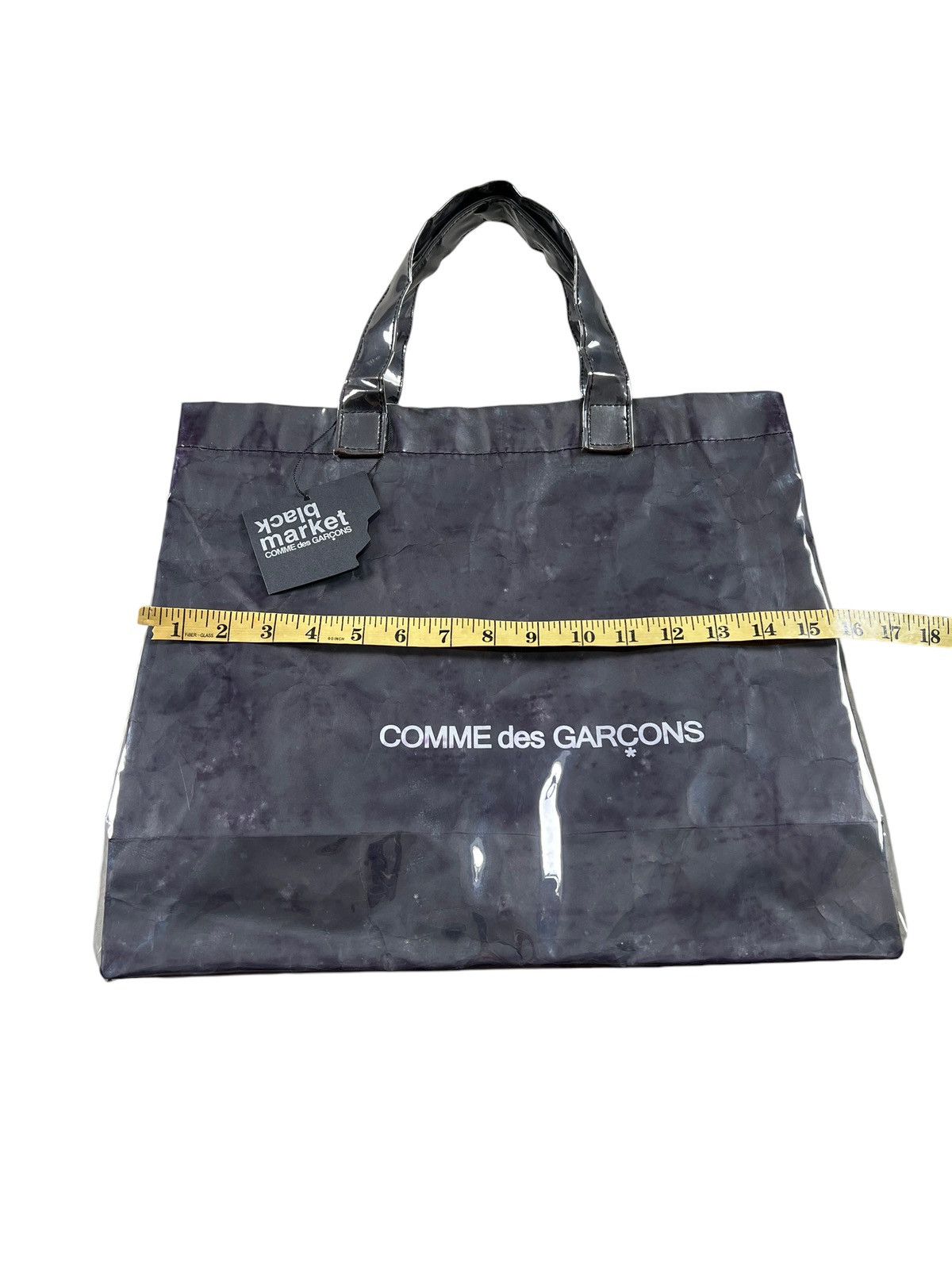 Comme des Garcons Comme des Garçons Black Market PVC Paper Tote Bag Size ONE SIZE - 15 Thumbnail