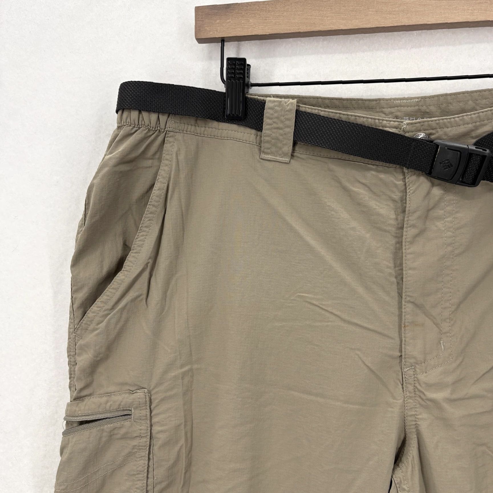 Vintage Columbia Omni-Shade Cargo Pants Mens 38x32 Beige Convertible Hiking Nylon Belt Size US 38 / EU 54 - 4 Thumbnail
