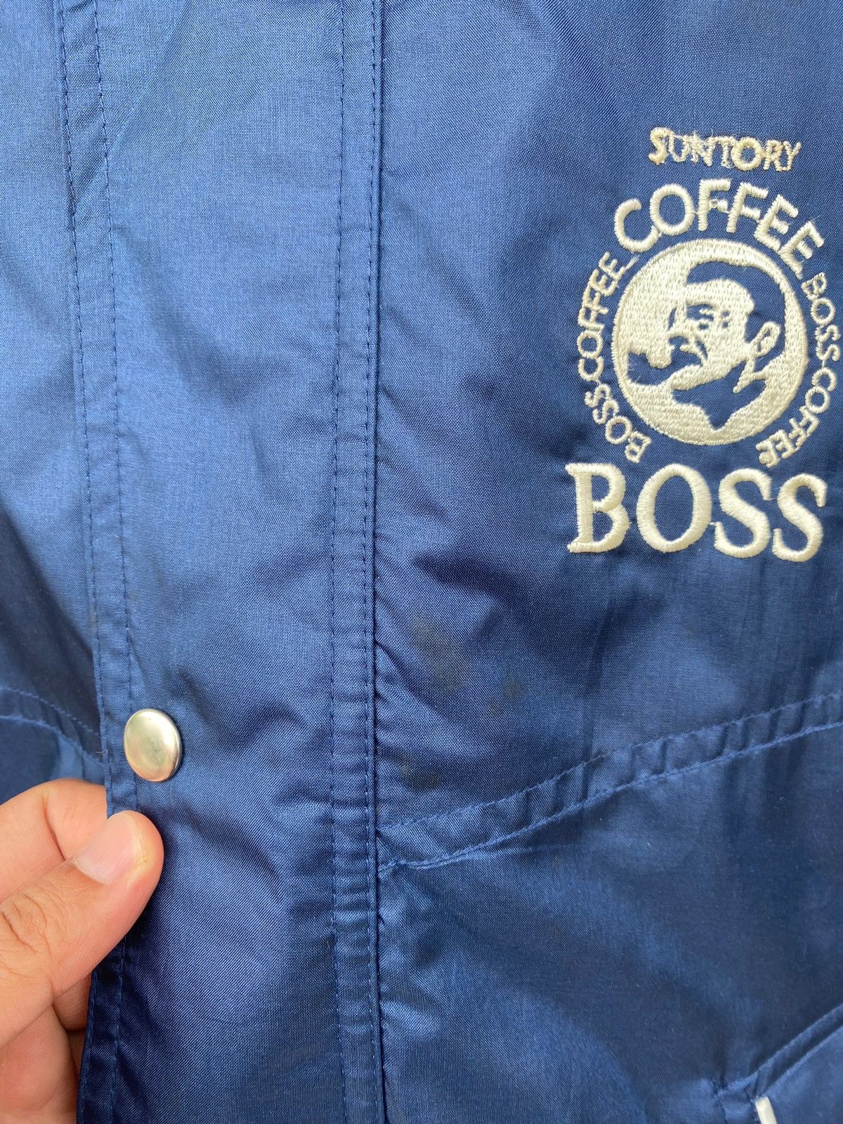 Vintage Vintage Suntory Boss Windbreaker Jacket Size US L / EU 52-54 / 3 - 3 Thumbnail