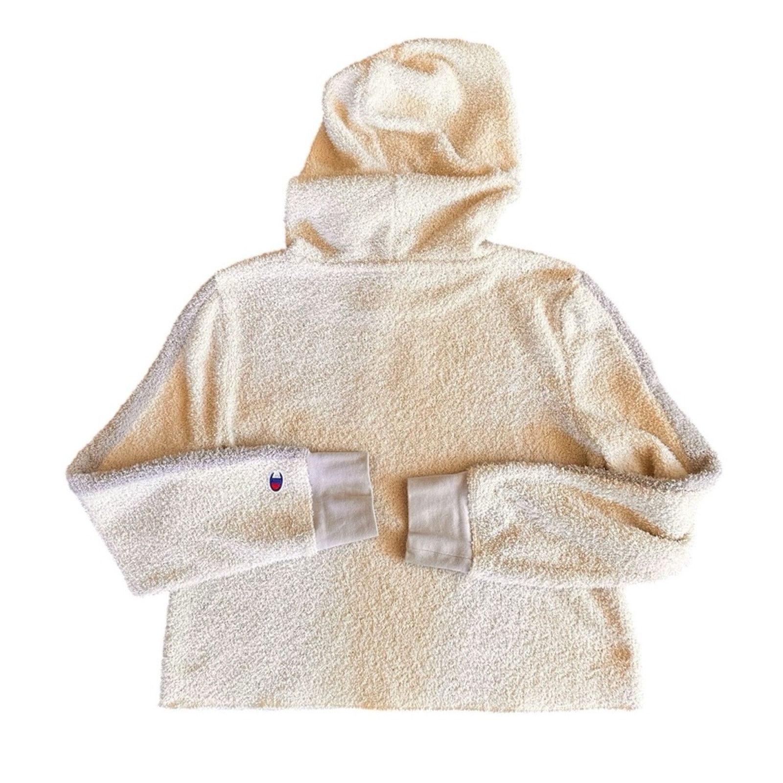 Champion Champion Cropped Marshmallow Hoodie – White/Cream – Size M Size M / US 6-8 / IT 42-44 - 5 Thumbnail