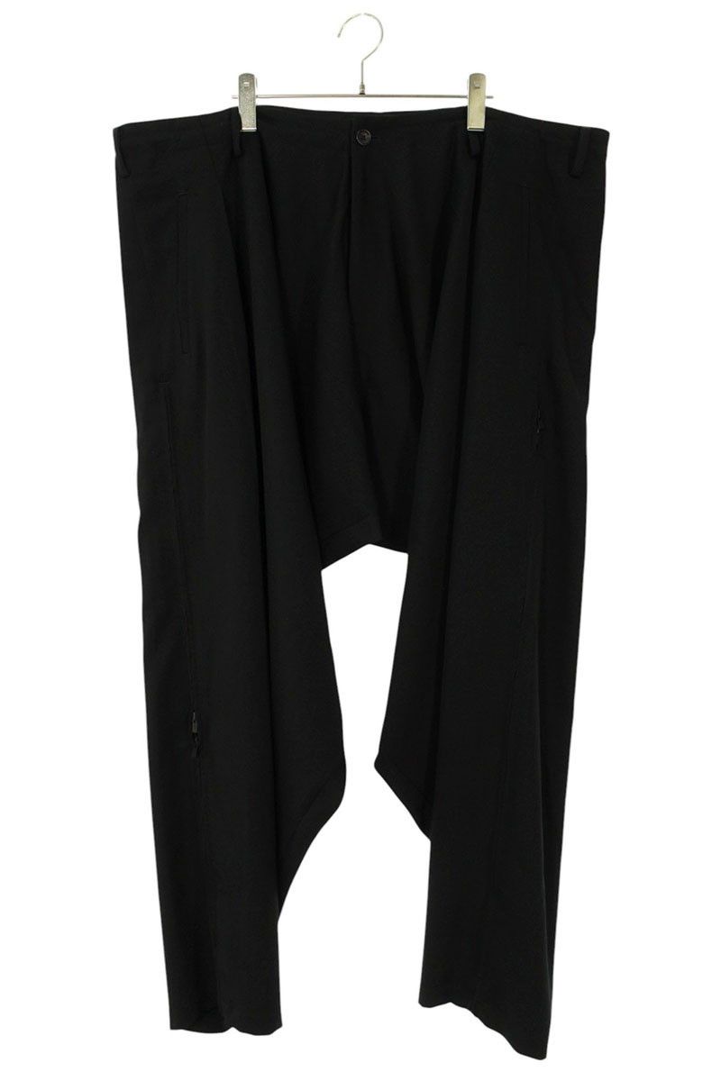 Yohji Yamamoto Yohji Yamamoto // Draped long pants with side gussets Size US 44 / EU 60 - 2 Thumbnail