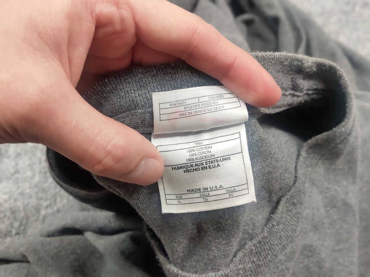 Nike Vintage 90's Nike Air Gray Oversized Long sleeve Y2K Style Size US XL / EU 56 / 4 - 13 Thumbnail