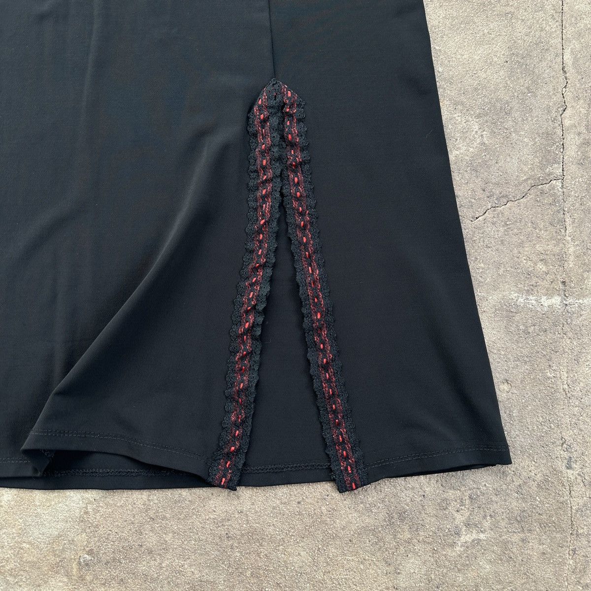 Vintage Vintage Morgan De Toi Paris Midi Skirt Size 26" / US 2 / IT 38 - 3 Thumbnail