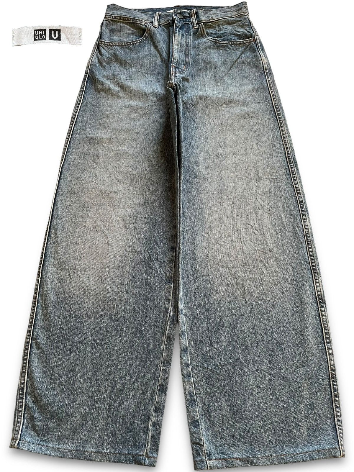 Lemaire × Uniqlo Vintage Uniqlo U Lemaire Blue Wash Baggy Jeans Size US 28 / EU 44 - 1 Thumbnail