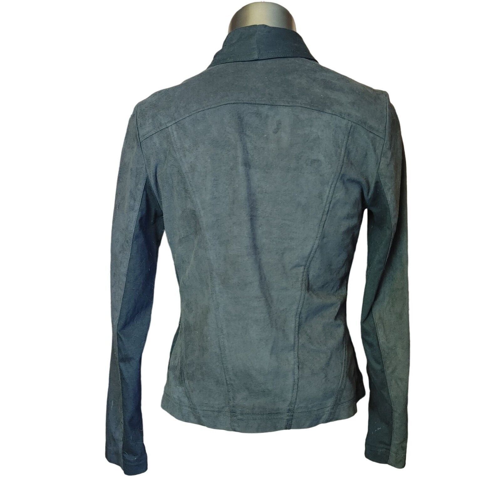 Other INC International Concepts Womens M Black Zip Up Wrap Jacket Size M / US 6-8 / IT 42-44 - 2 Thumbnail