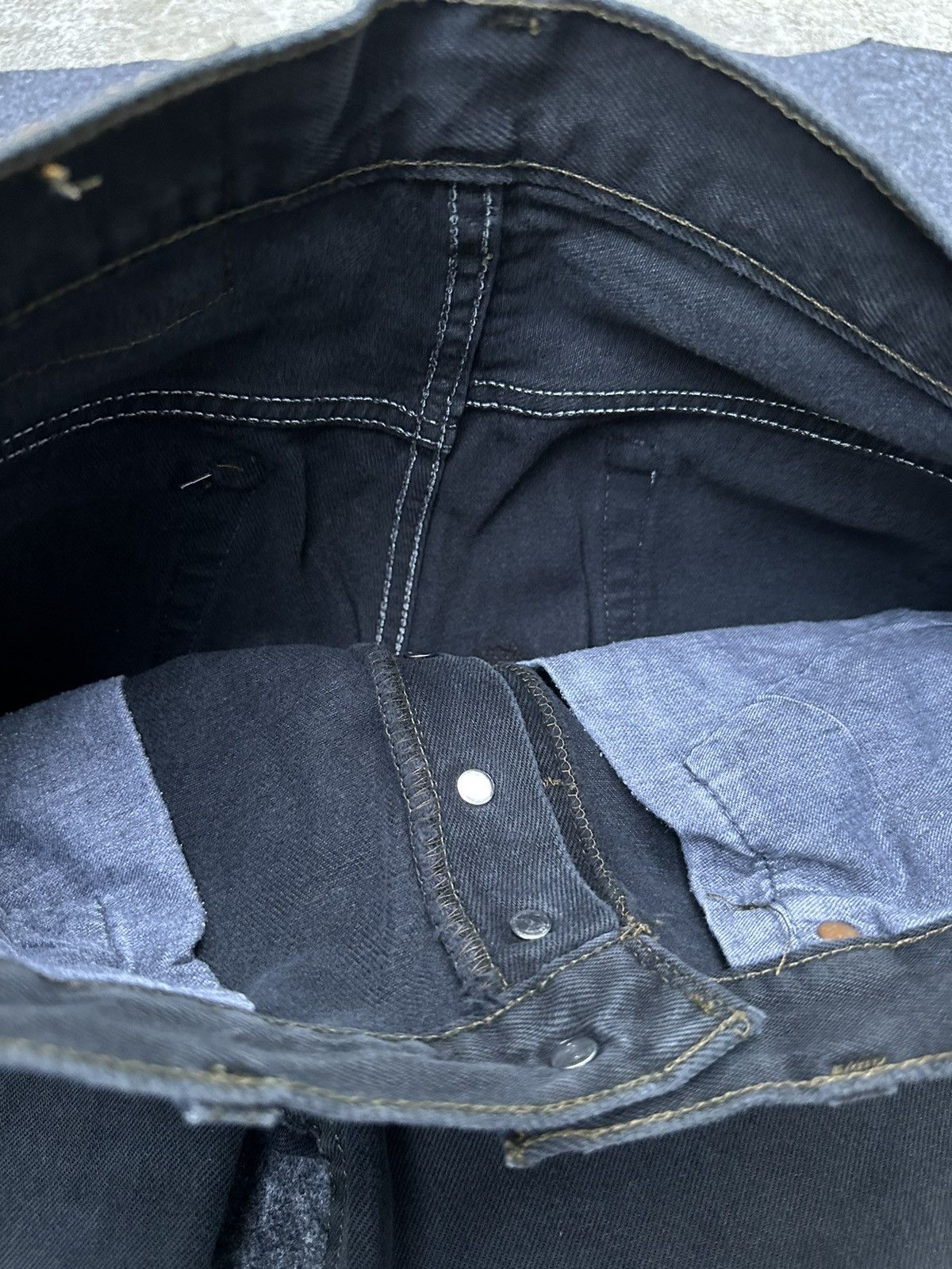 Levi's Levis 501 Made in Usa Super Black Distressed Denim 30x29 D15 Size US 30 / EU 46 - 11 Thumbnail