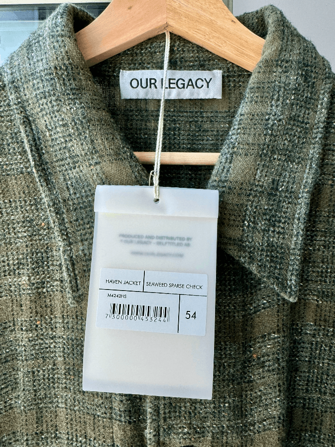 Our Legacy Haven Jacket Seaweed Sparse Check Relaxed 54 Size US L / EU 52-54 / 3 - 3 Thumbnail
