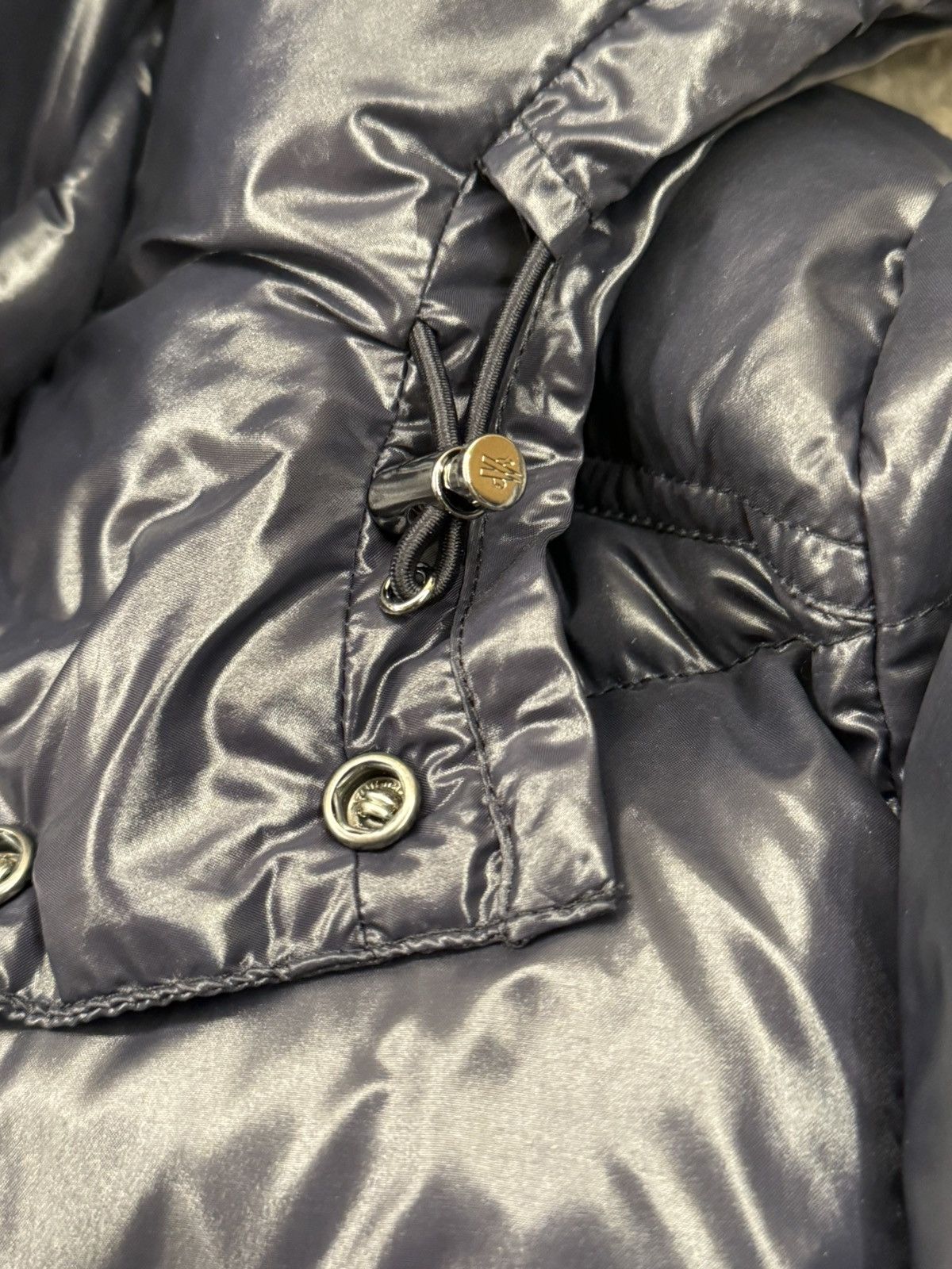 Moncler 🔵 Moncler Navy Maya Hooded Down Jacket (Size 1) Size US S / EU 44-46 / 1 - 6 Thumbnail