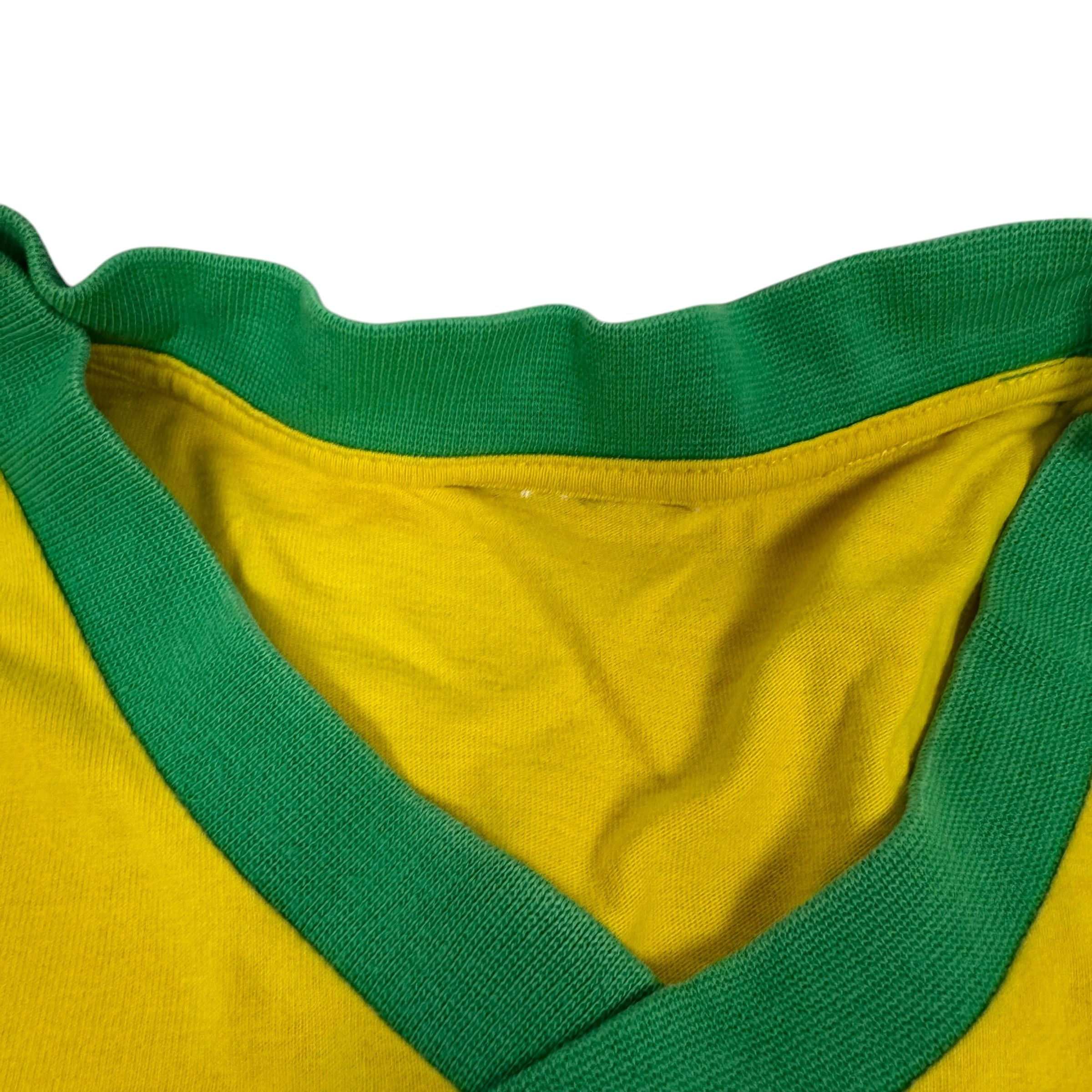 Adidas × Vintage Adidas Men's Yellow Brazil National Football Team T-Shirt Size US XL / EU 56 / 4 - 2 Thumbnail