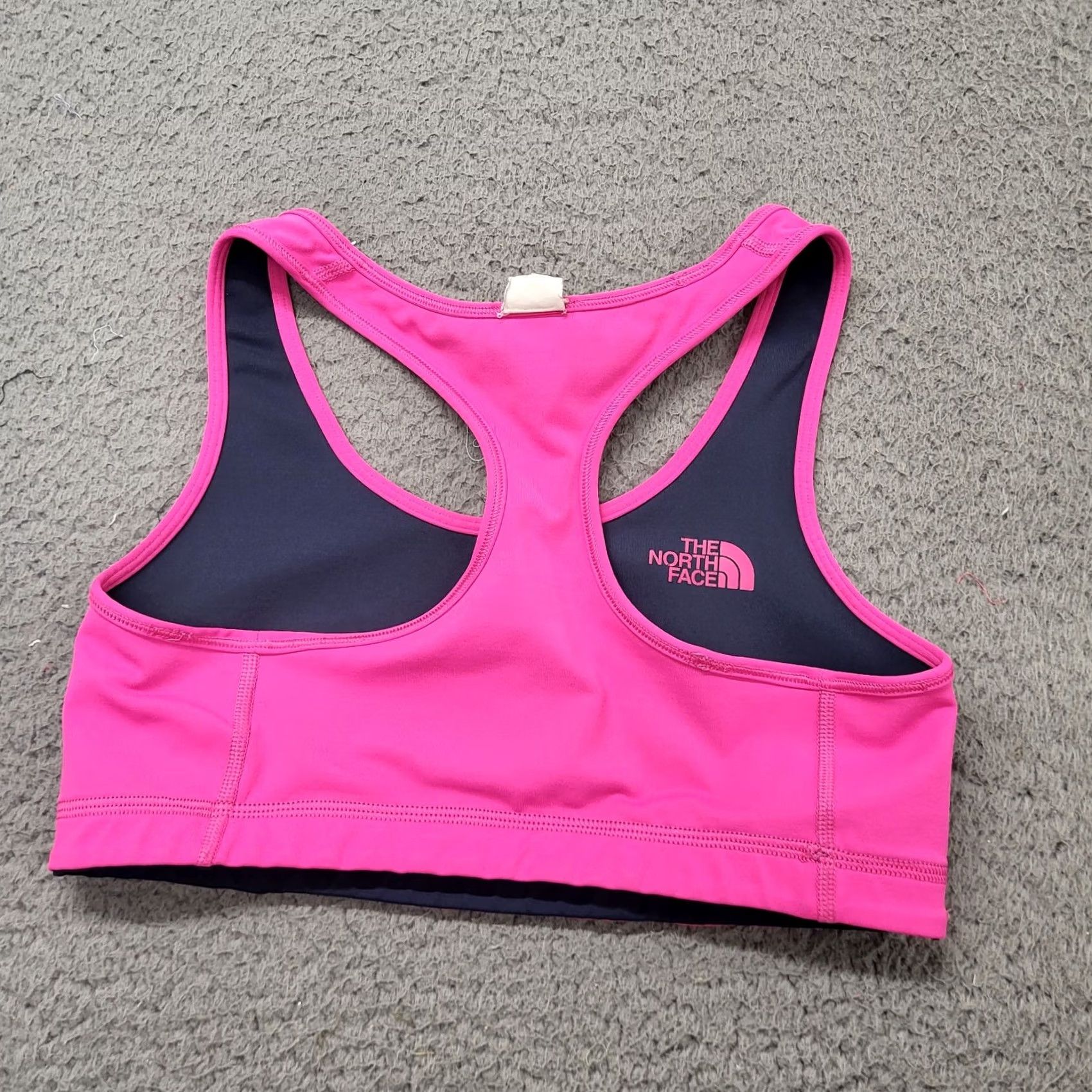 The North Face The North Face Reversible Sports Bra Womens S Gray Hot Pink Racerback Active Gym Size ONE SIZE - 4 Thumbnail