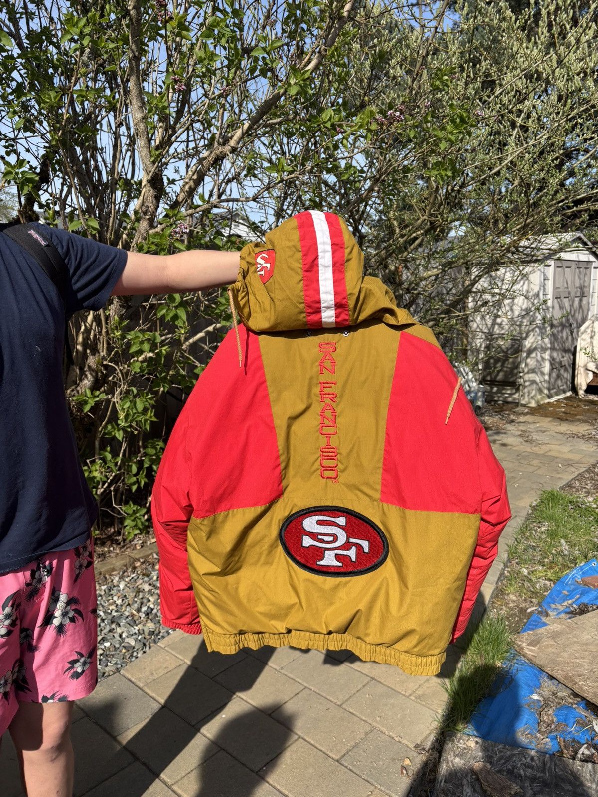 NFL Vintage 80s 49ers triple goose jacket Size US XL / EU 56 / 4 - 2 Thumbnail