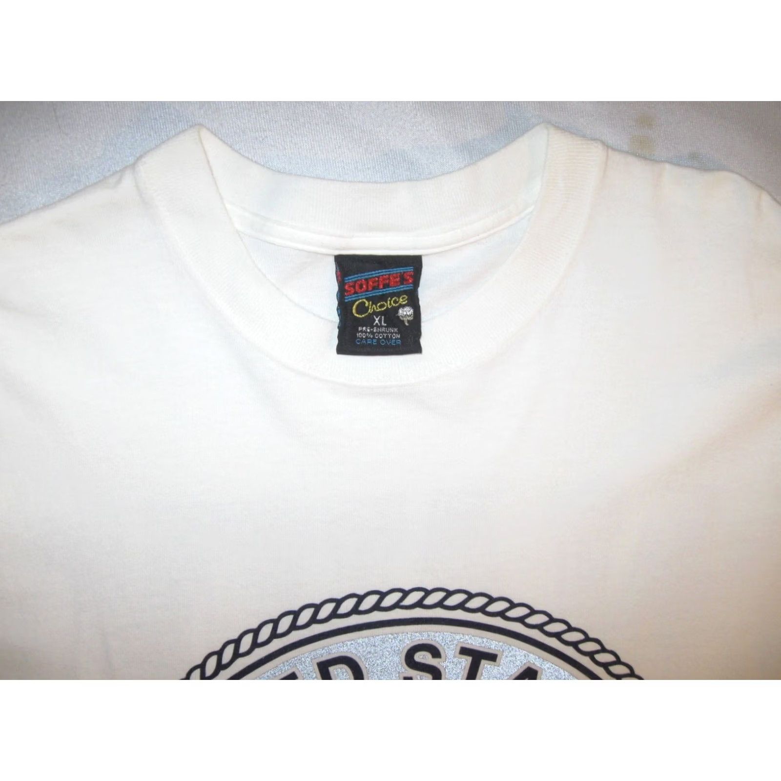 Soffe Soffe's Choice United States Navy T Shirt Men XL Blue Vintage USA Navy 90s Graphic Print Short Sleeve Size US XL / EU 56 / 4 - 5 Thumbnail