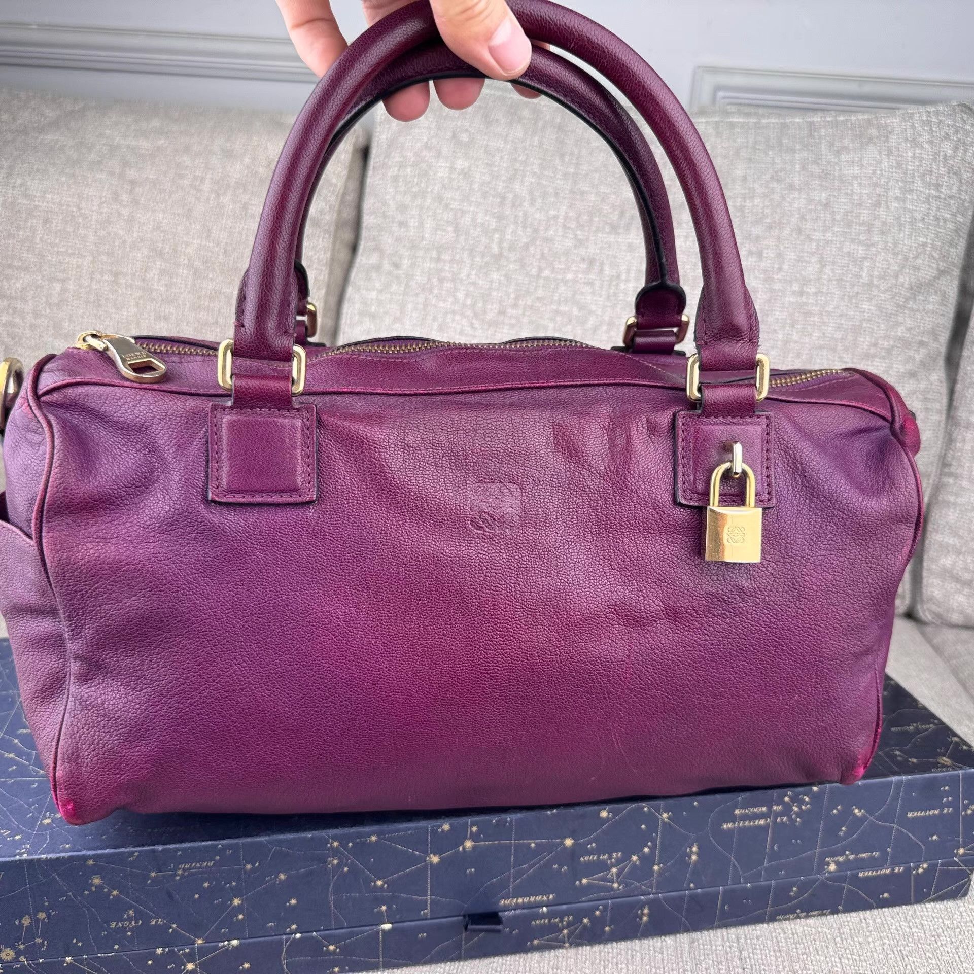 Loewe Loewe genuine leather women's handbag No shoulder strap Ｑ27 Size ONE SIZE - 1 Thumbnail