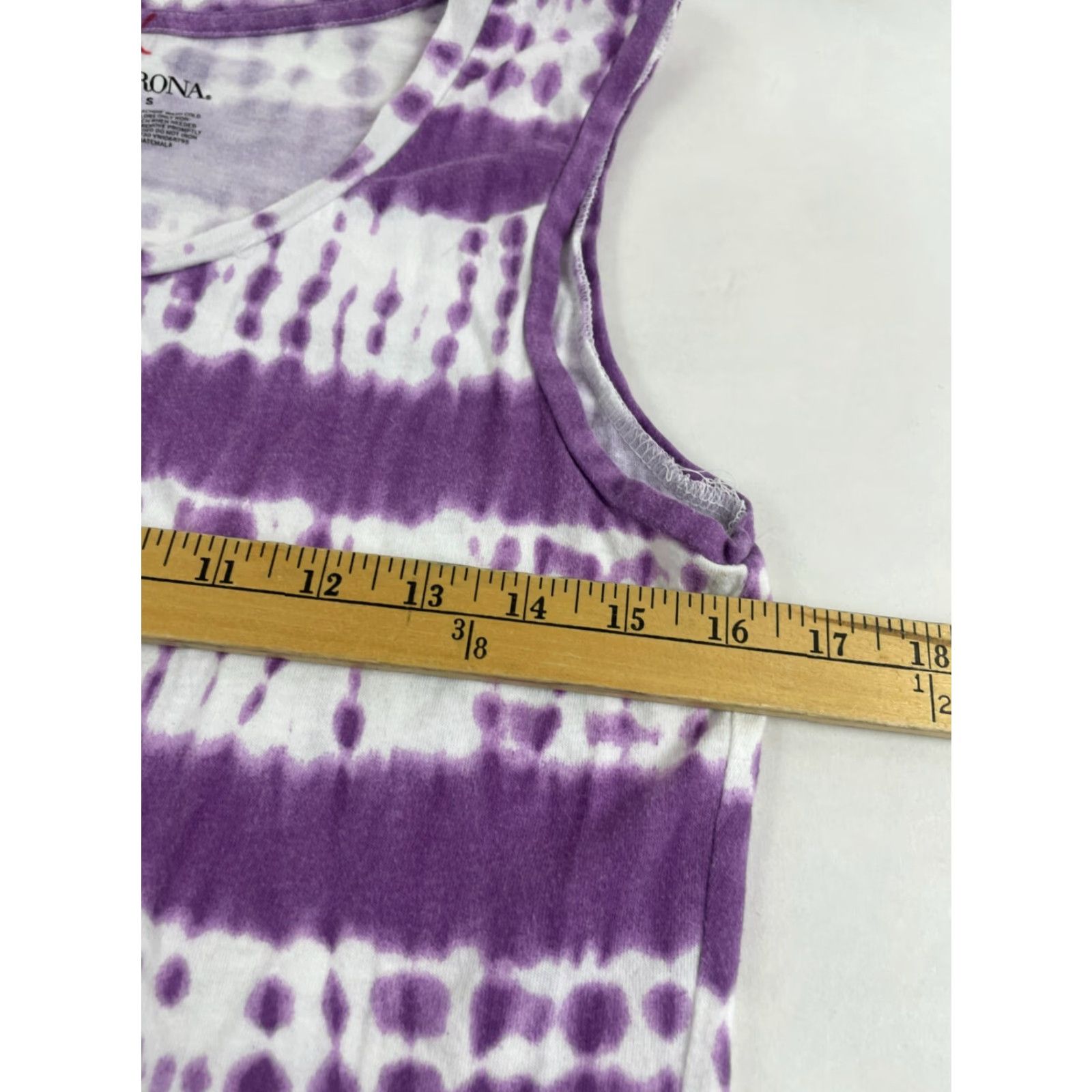 Merona Merona Tank Top Women’s Size S Purple White Tie Dye Stripes Sleeveless Round Neck Shirt Adult Womens Size S / US 4 / IT 40 - 4 Thumbnail