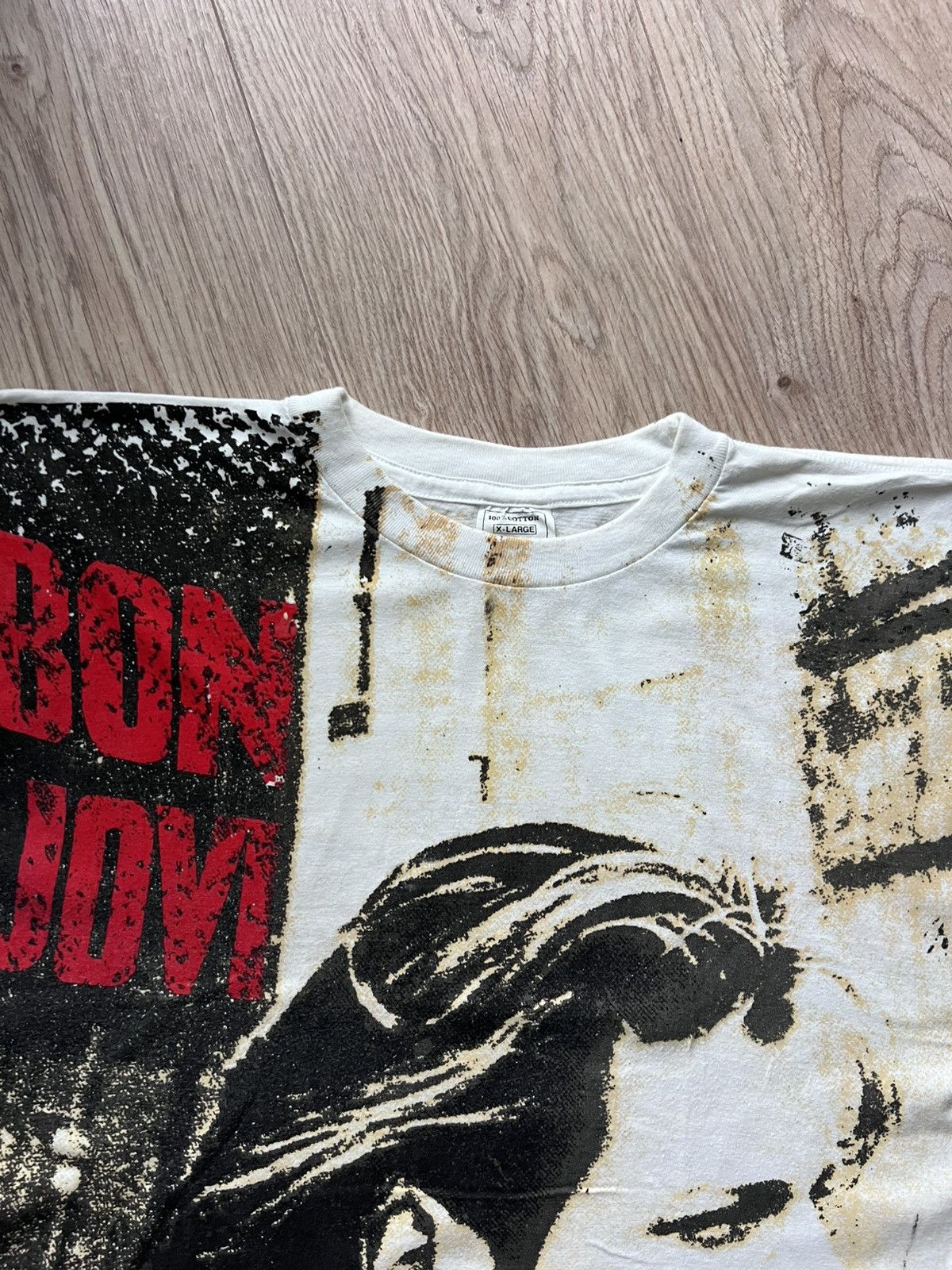 Vintage Vintage Full print Bon Jovi Tee 80’z mega rare single stitch Size US XL / EU 56 / 4 - 11 Thumbnail