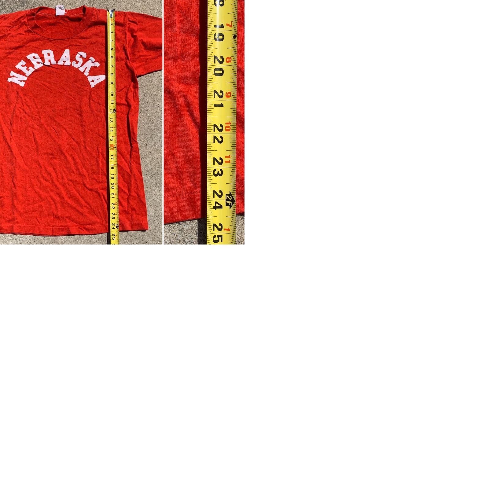 Vintage VINTAGE Nebraska Shirt M 38-40 Made In USA Single Stitch Red Men Graphic Tee 1970s Sportswear/Beach XS-? Size US M / EU 48-50 / 2 - 9 Thumbnail