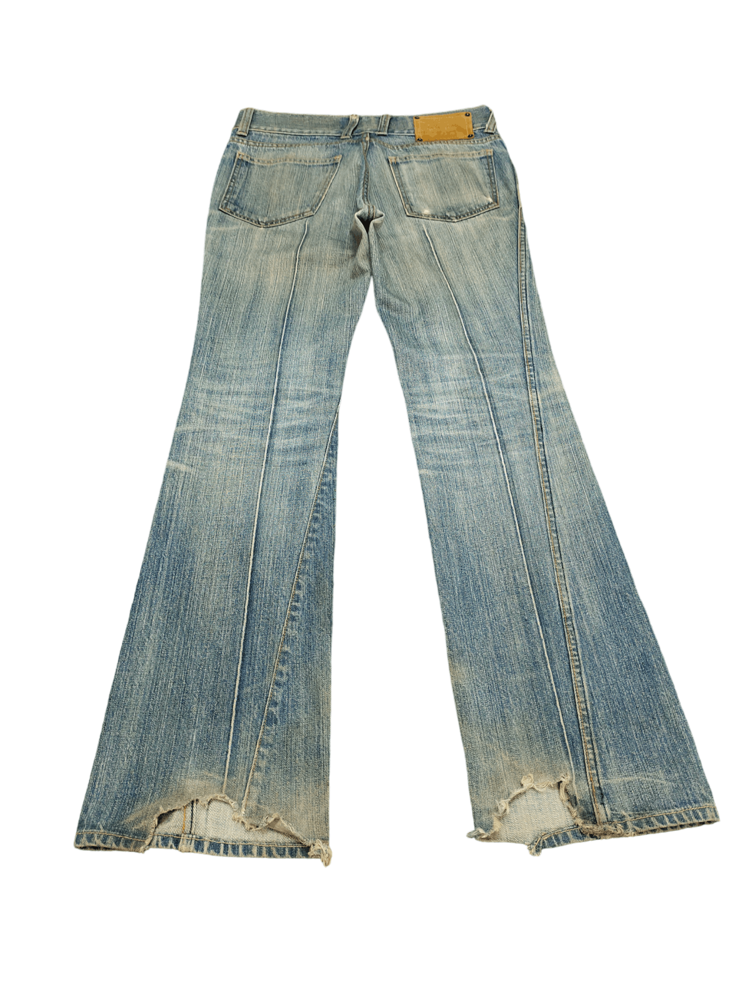 BUFFALO BOBS Flare Jeans Buffalo Spiral Cut Distress Rusty Boot Cut Size US 30 / EU 46 - 11 Thumbnail