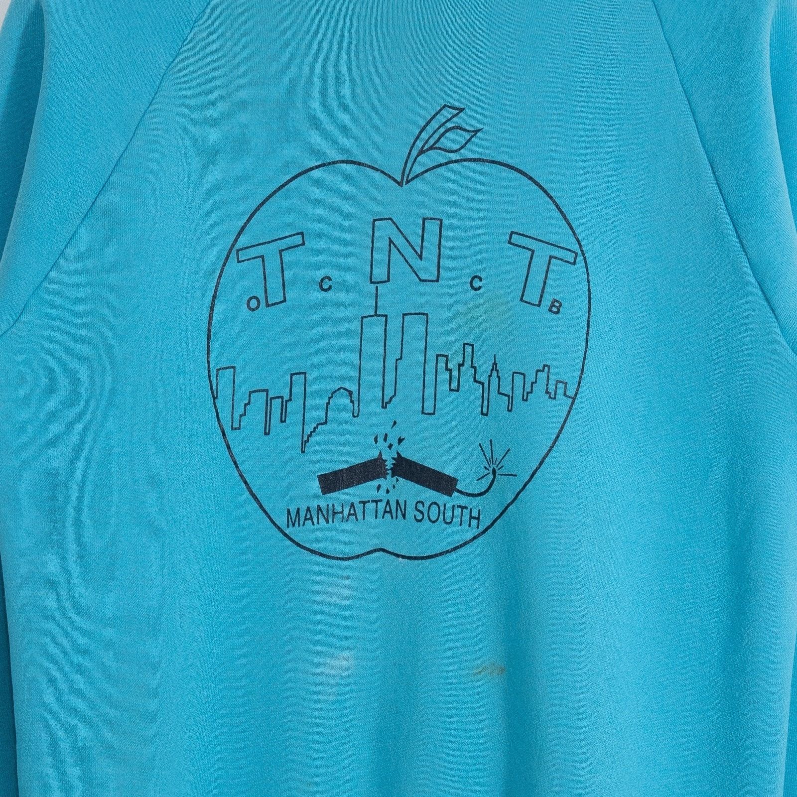 Vintage Vintage 90s Manhattan New York Sweatshirt Medium Big Apple Size US M / EU 48-50 / 2 - 3 Thumbnail