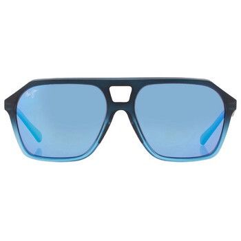 Maui Jim Maui Jim Wedges B880-03 Black Fade Blue Polarized 57mm Size ONE SIZE - 12 Thumbnail