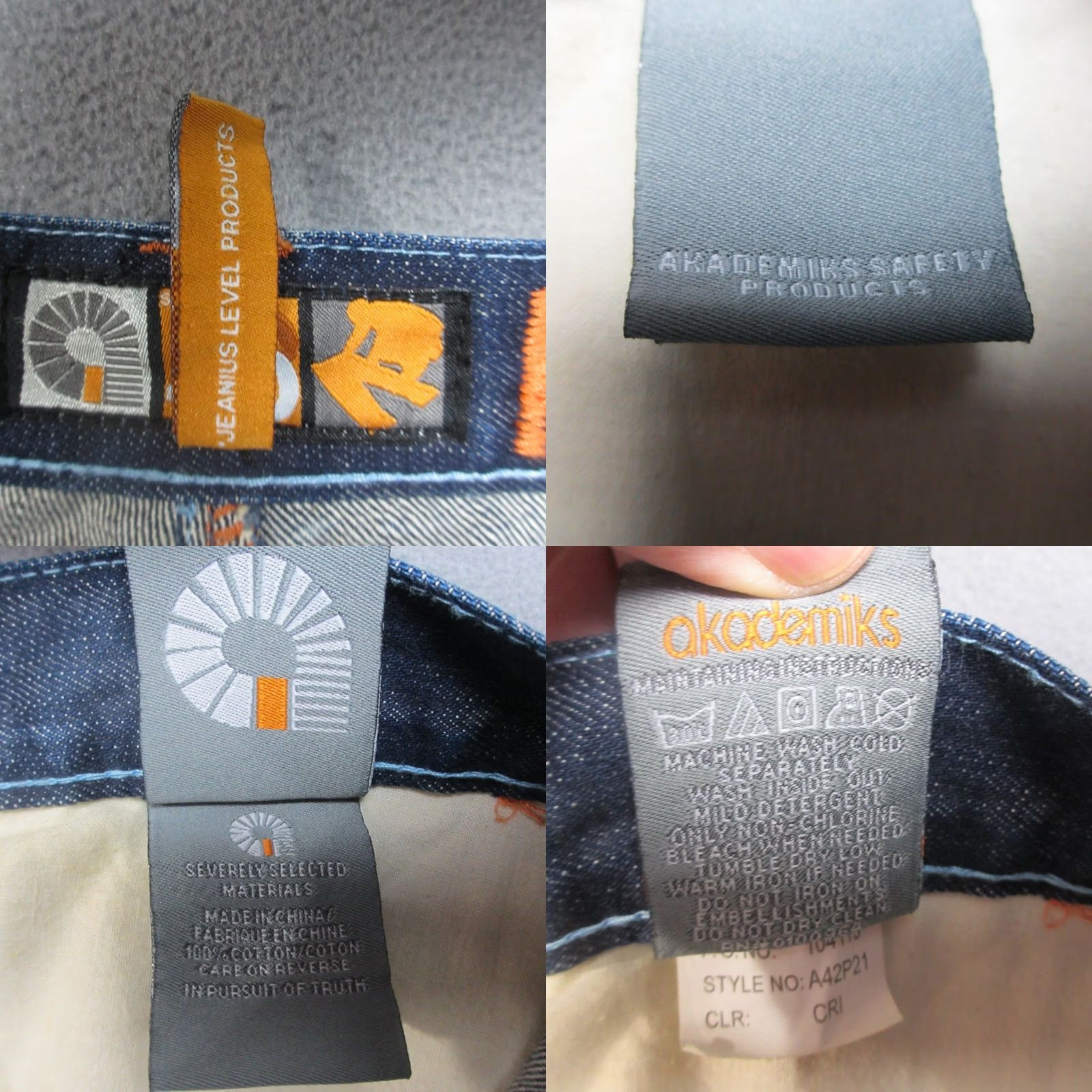 Akademiks VINTAGE Akademiks Jeans Mens 40 Blue Denim Embroidered Baggy 90s Hip Hop Streetwear High Rise 34 Inseam Mens Size US 40 / EU 56 - 8 Thumbnail