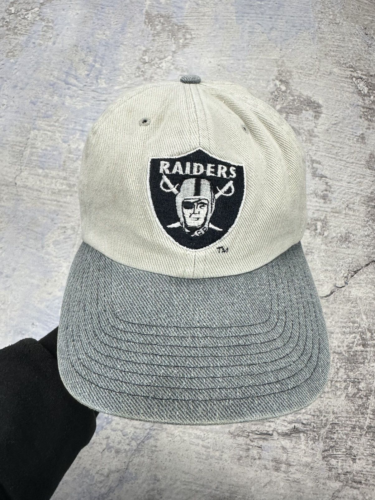 NHL × Vintage NHL Raiders hat cap mens grey faded rare Size ONE SIZE - 2 Thumbnail