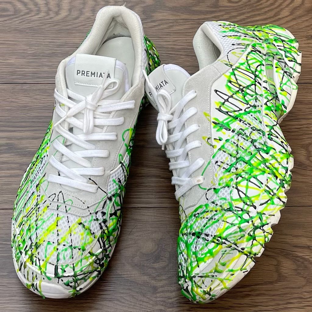 Premiata Premiata Hand Painted Sneakers Size US 11 / EU 44 - 1 Thumbnail
