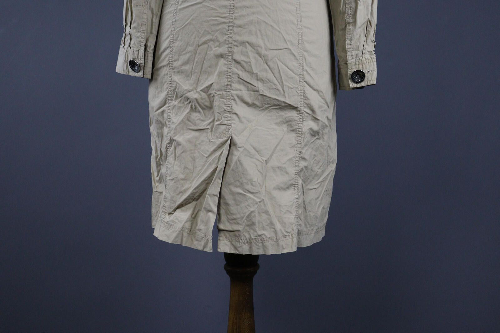 Designer Cop Copine Casual Double Belted Trench Coat Jacket Size 2 Size XS / US 0-2 / IT 36-38 - 8 Thumbnail