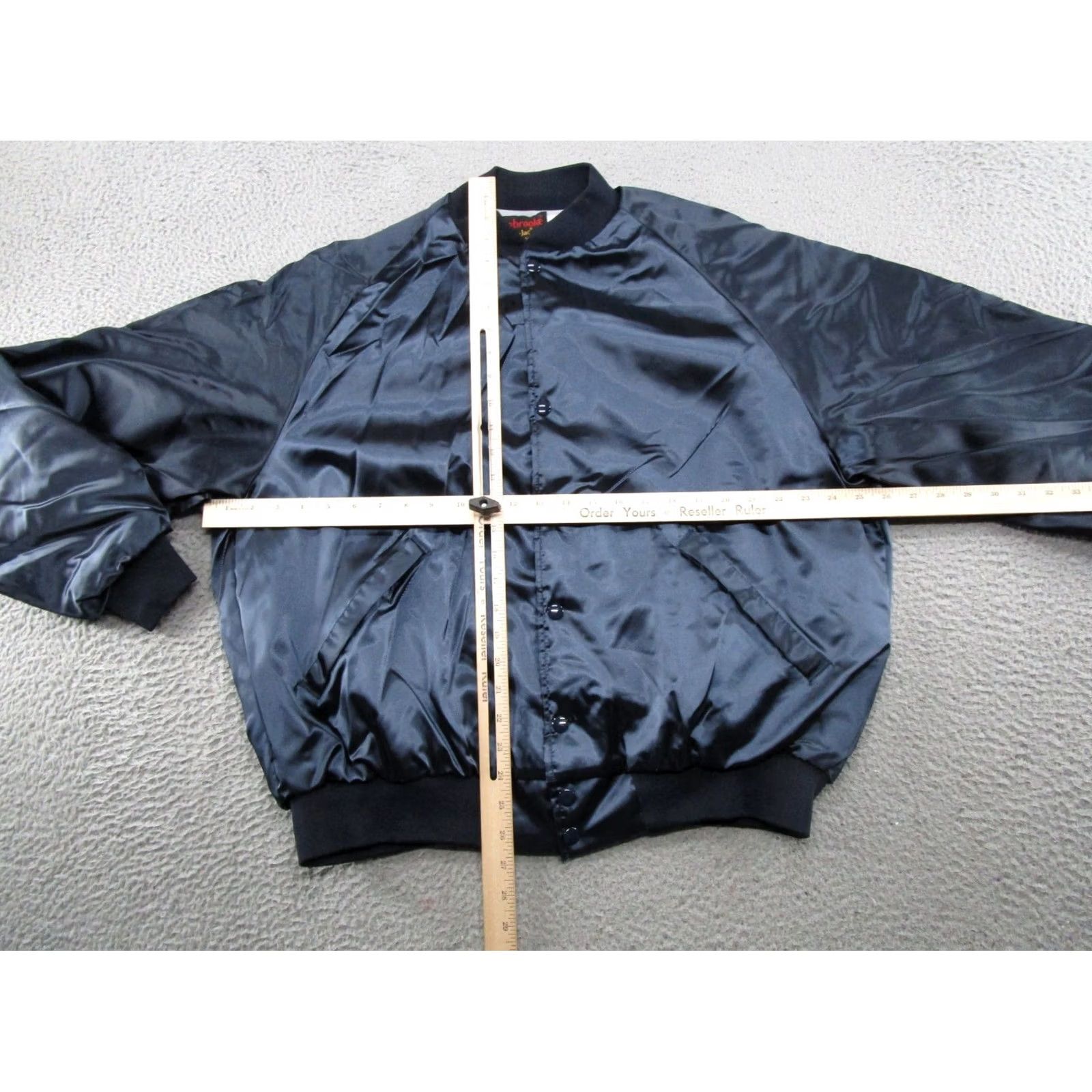 Dunbrooke VINTAGE Dunbrooke Jacket Bomber Coat Satin Nylon Blue XL Men United States USA Pattern Solid Logo Size US XL / EU 56 / 4 - 7 Thumbnail