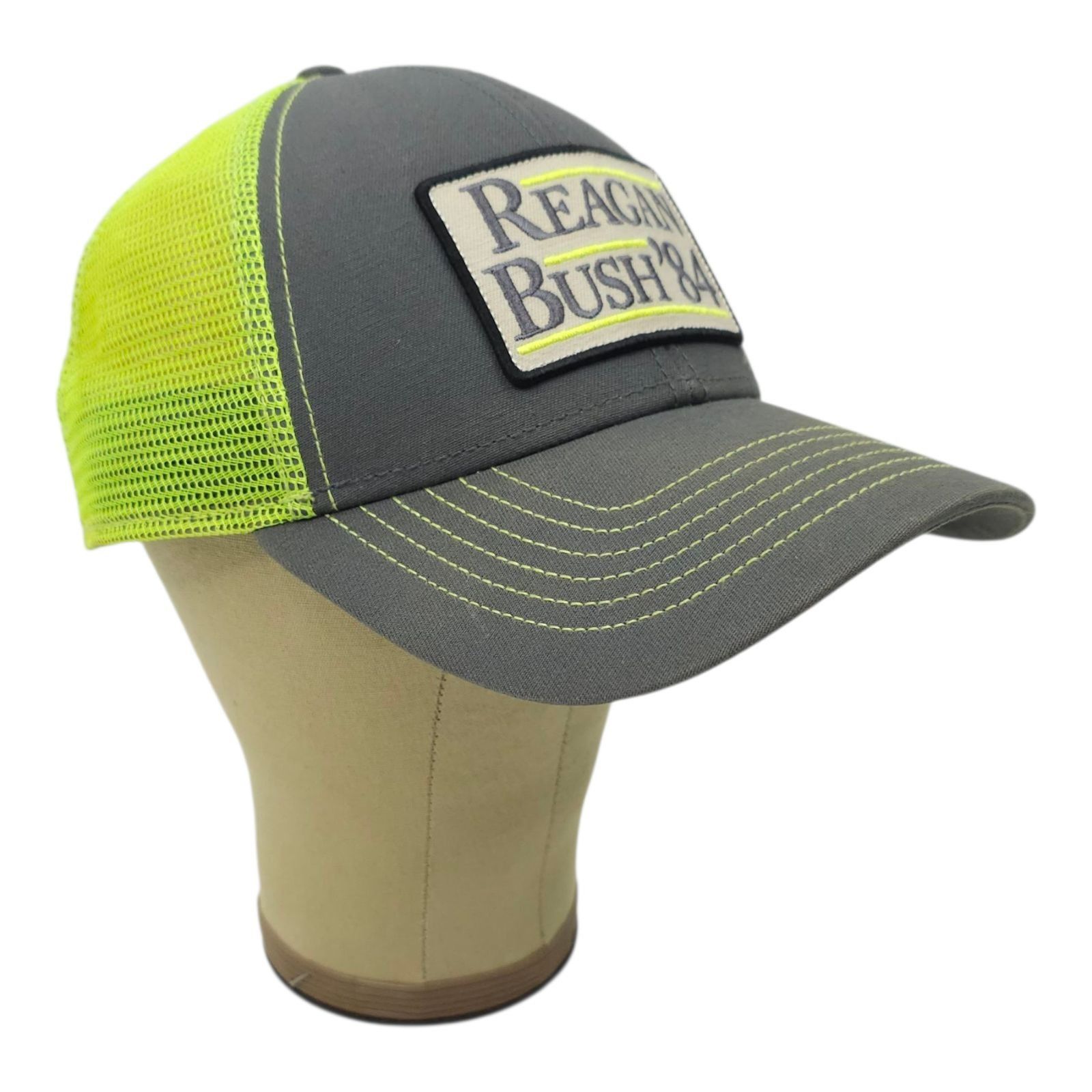 Other Reagan Bush 84 Mesh Snapback Cap Vintage Trucker Hat Size ONE SIZE - 3 Thumbnail
