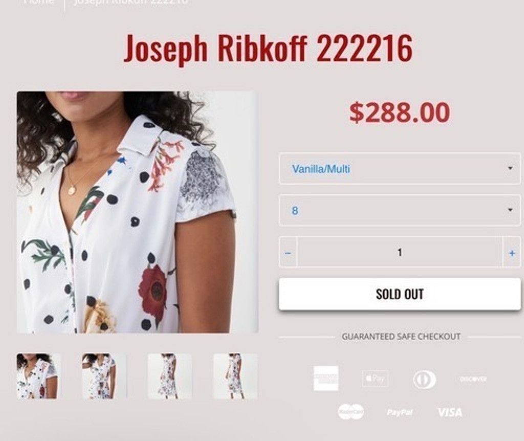 Joseph Ribkoff Joseph Ribkoff Dots Floral TeaFit &Flare Midi Dress Women 12 Size XL / US 12-14 / IT 48-50 - 12 Thumbnail