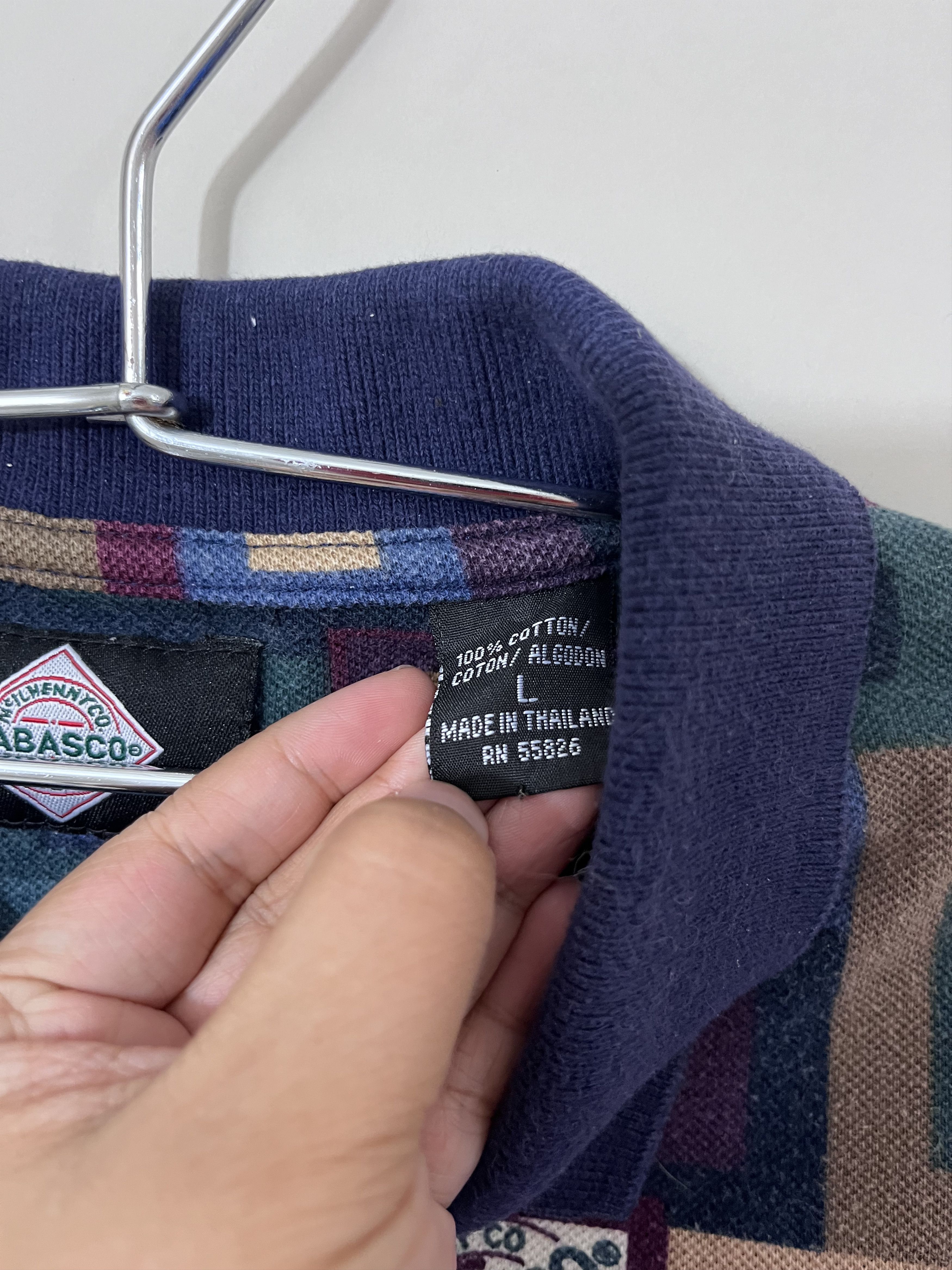 Tabasco Vtg 90s Tabasco Polo Shirt Multicolor Hot Sauce Retro size L Size US L / EU 52-54 / 3 - 4 Thumbnail