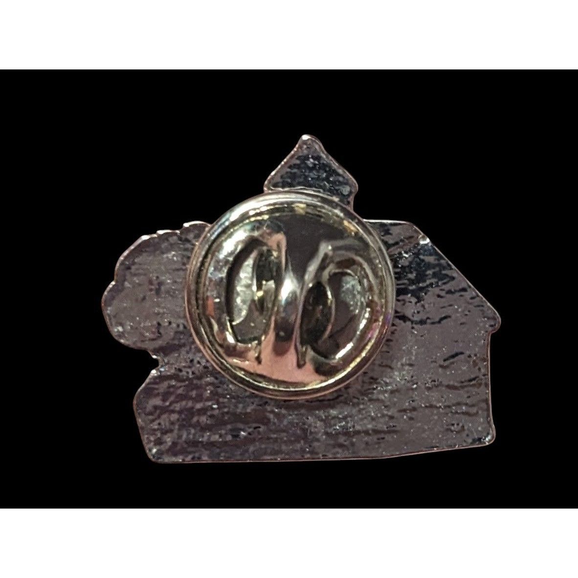 Other Retro Schoolhouse Barn Enamel Filled Silver Tone Lapel Pin Size ONE SIZE - 2 Thumbnail