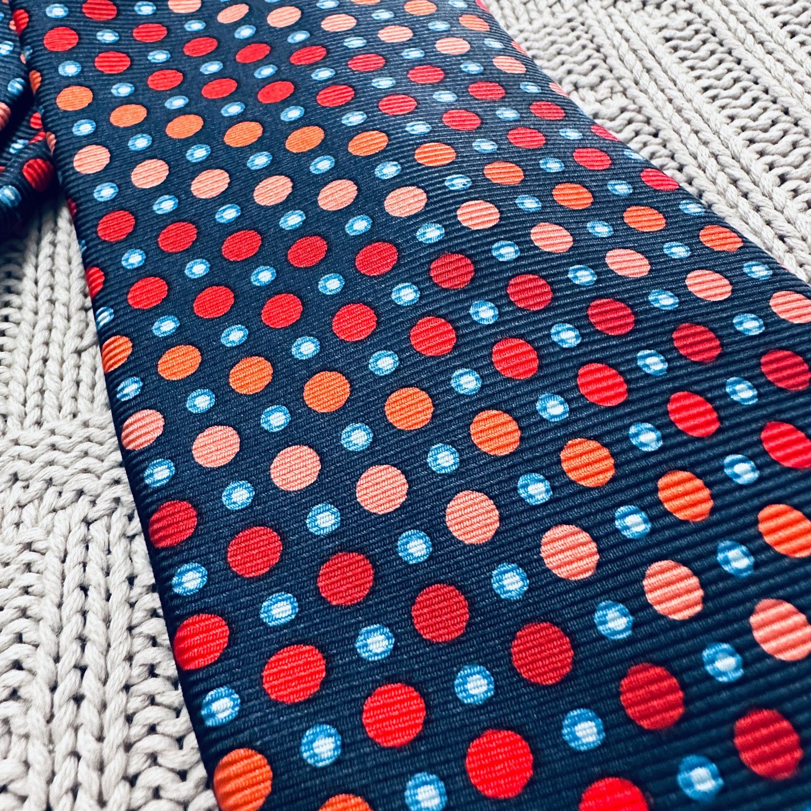 Vintage Vintage Fangi red ombre polka dot Italian silk tie Size ONE SIZE - 2 Thumbnail