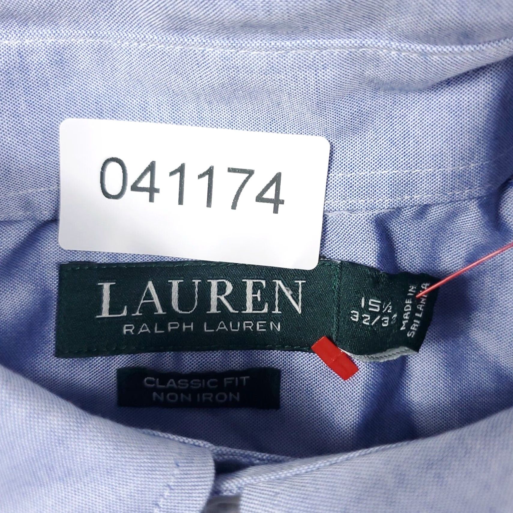 Ralph Lauren Ralph Lauren Shirt Mens 15.5 Blue Dress Button Up Long Sleeve Casual Business Formal Workwear Size 40R - 6 Thumbnail