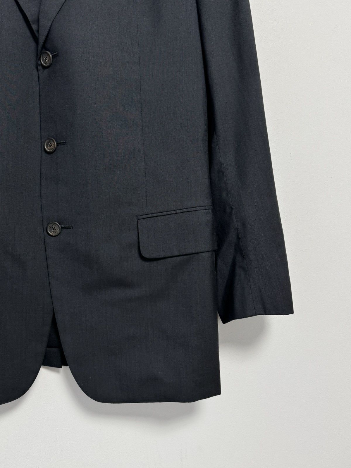 Gucci Vintage Gucci Blazer Navy Blue Wool Silk Luxury Mens 52 L Size 52L - 4 Thumbnail