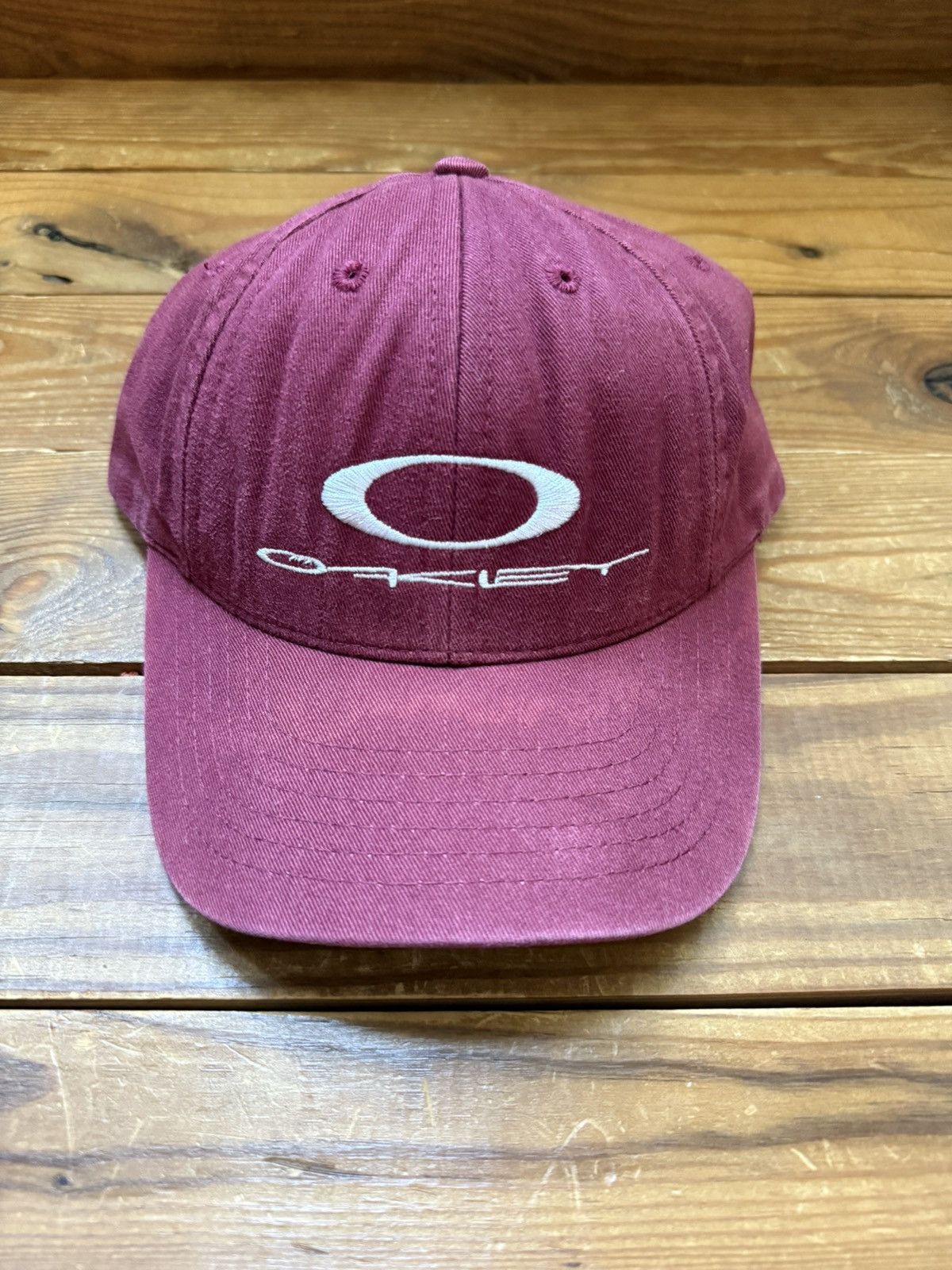90s vintage OAKLEY cap usa製 Vtg 90s Oakley Software O Matter Hat Made USA Golf Beach
