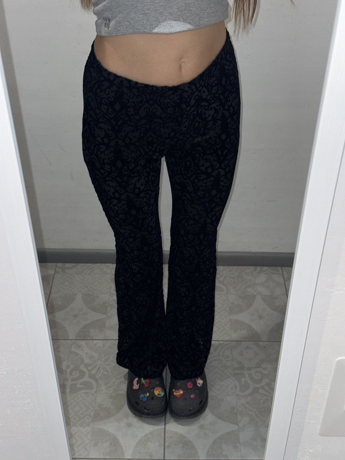 Other AVANT GARDE GUIPURE PATTERNS 2000s PANTS Size 28" / US 6 / IT 42 - 2 Thumbnail
