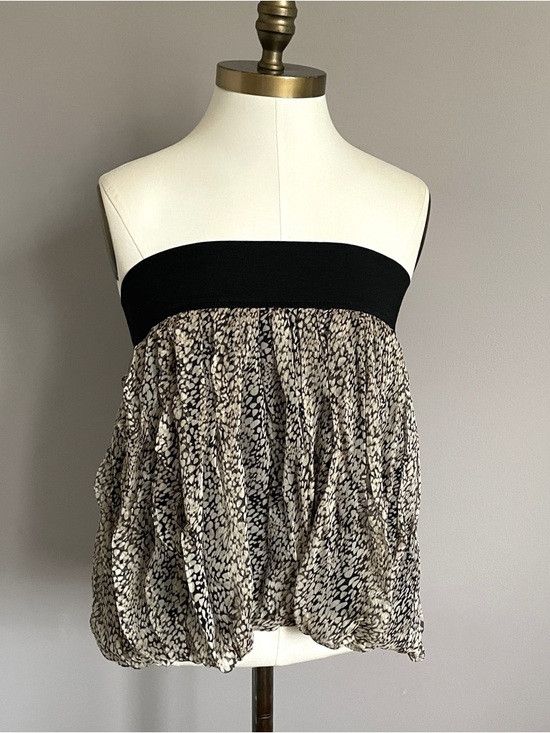 Zara Zara Dots Silk Chiffon Mini Bubble Skirt - S/M 🇪🇸 Size 28" / US 6 / IT 42 - 2 Thumbnail