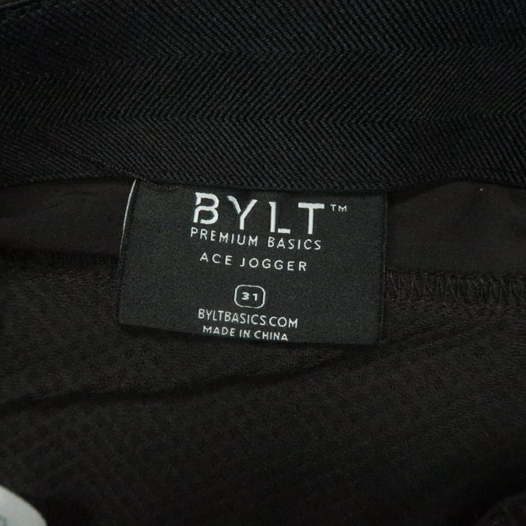 Vintage BYLT Pants Mens 31x29 Black Everyday Chino Zip Pocket Trouser Slim Tapered Front 29in Inseam 31in Waist Slash Pocket Size US 31 - 3 Thumbnail