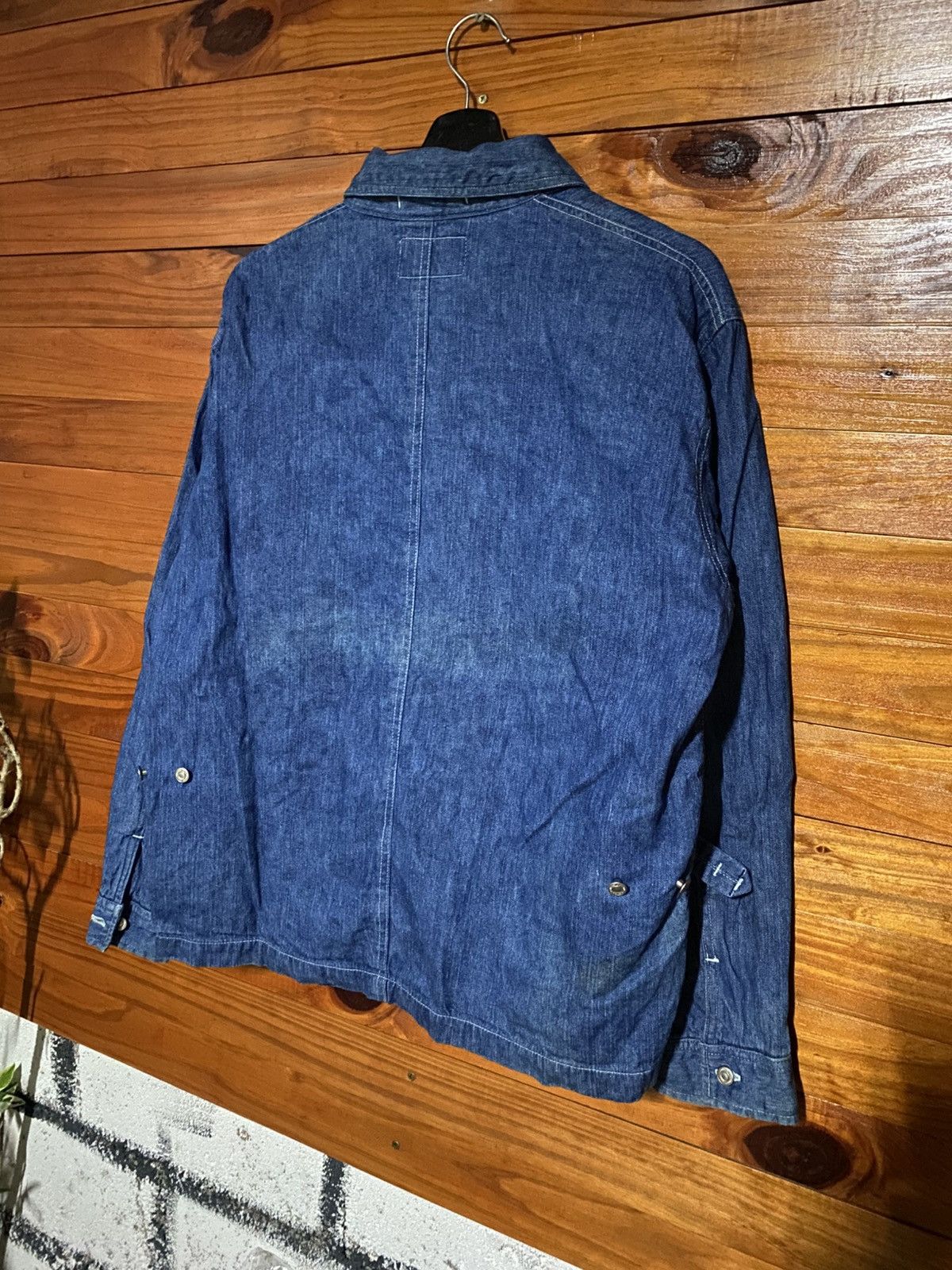 Japanese Brand Vintage Hostdiplo Denim Work Jacket Japanese Heritage Zip-Up Size US M / EU 48-50 / 2 - 13 Thumbnail