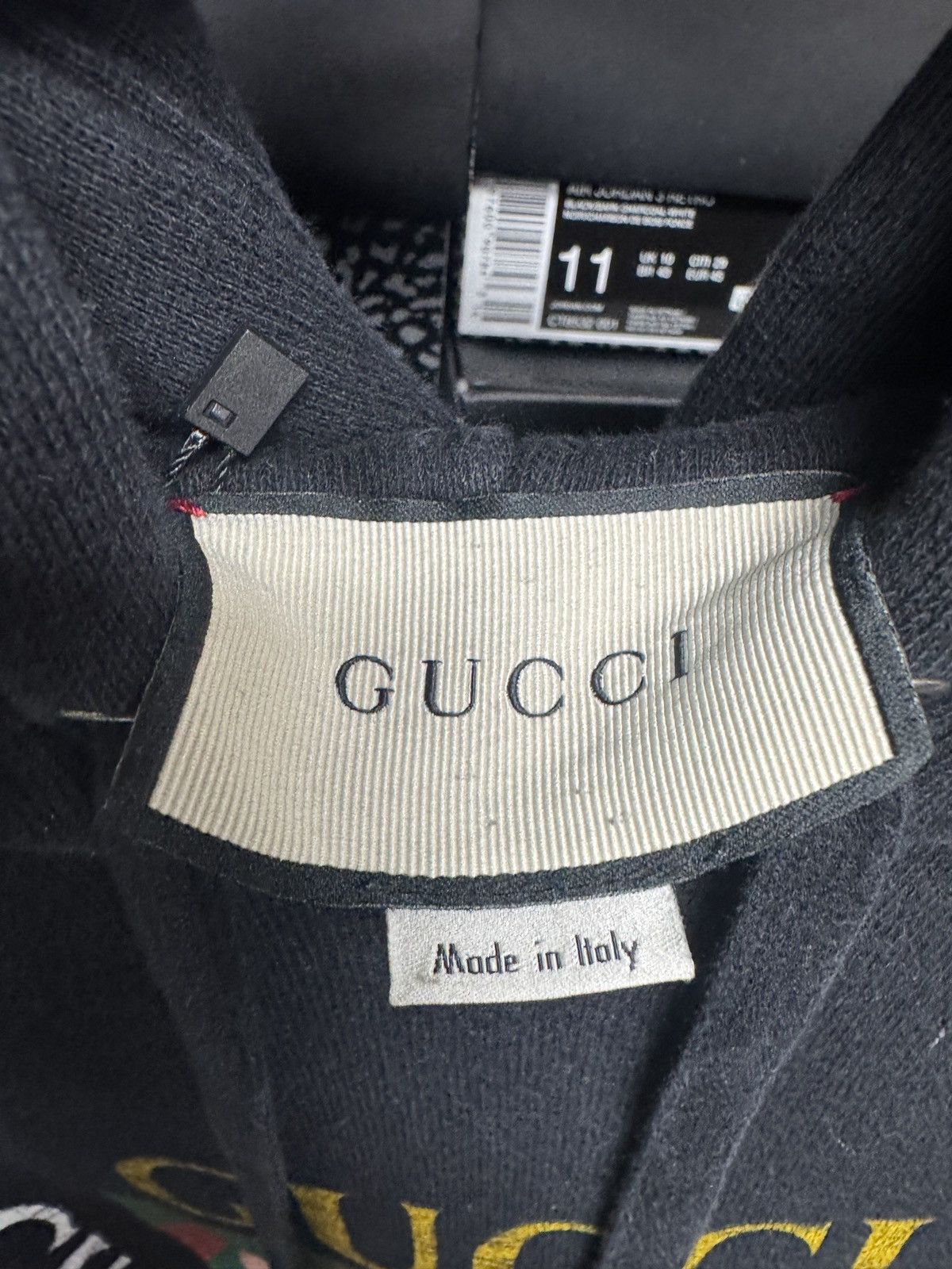 Gucci Gucci Logo Black Hoodie Size US M / EU 48-50 / 2 - 3 Thumbnail