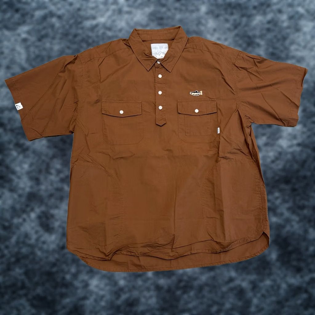 Vintage Studio Frank Japanese Technical Wear Button-Up Shirt Size 2 Men Short Sleeve Orange Fishing Tech Shirt Size US XS / EU 42 / 0 - 1 Thumbnail