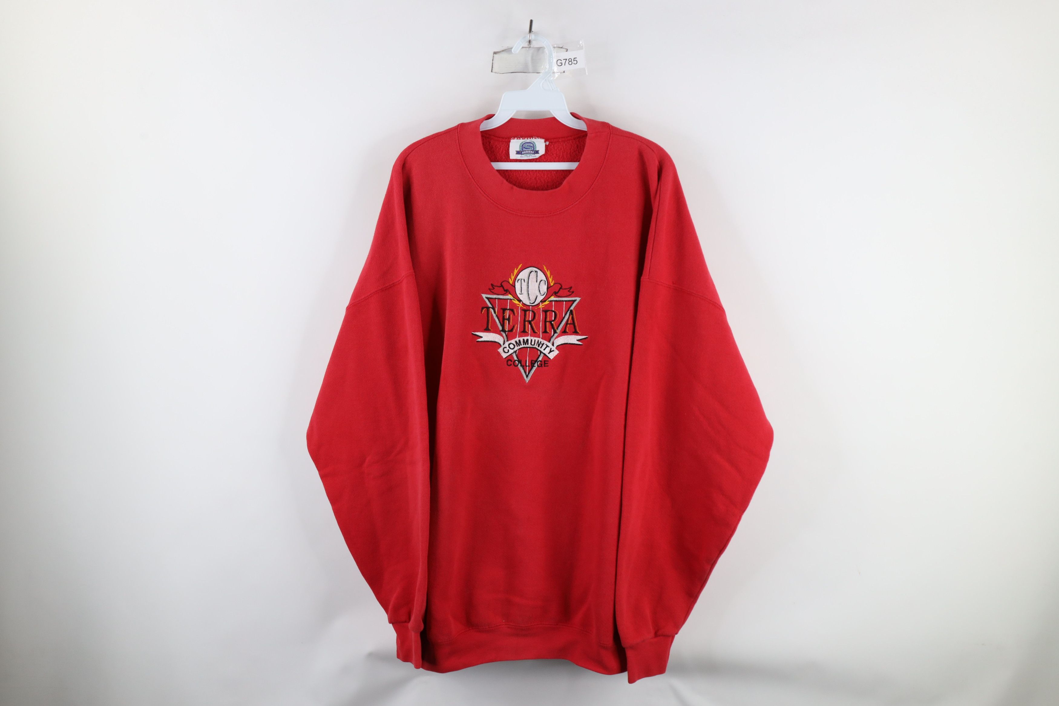 Vintage Vintage 90s Terra Community College Crewneck Sweatshirt USA Size US XXL / EU 58 / 5 - 1 Thumbnail