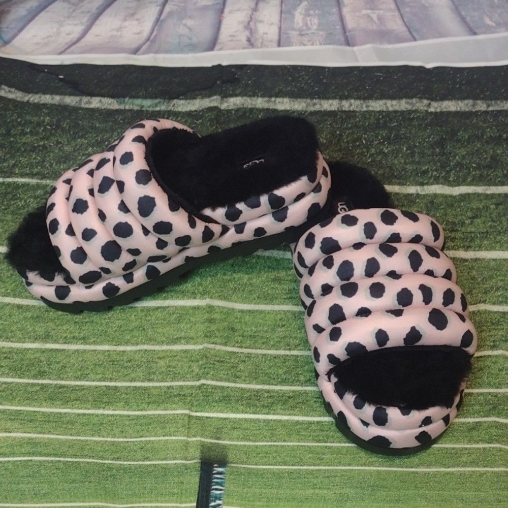 Ugg UGG NWT Maxi Slide Cheetah Print Women's Sandals Size 9 Size US 9 / IT 39 - 2 Thumbnail