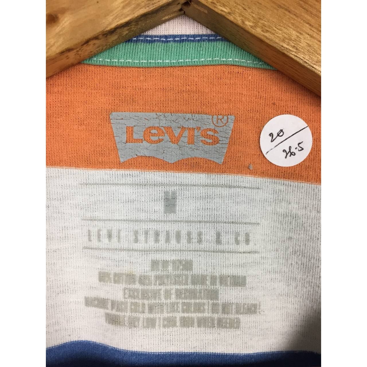 Levi's Levi's Embroidered Logo Multicolor Striped Tee Size US M / EU 48-50 / 2 - 13 Thumbnail
