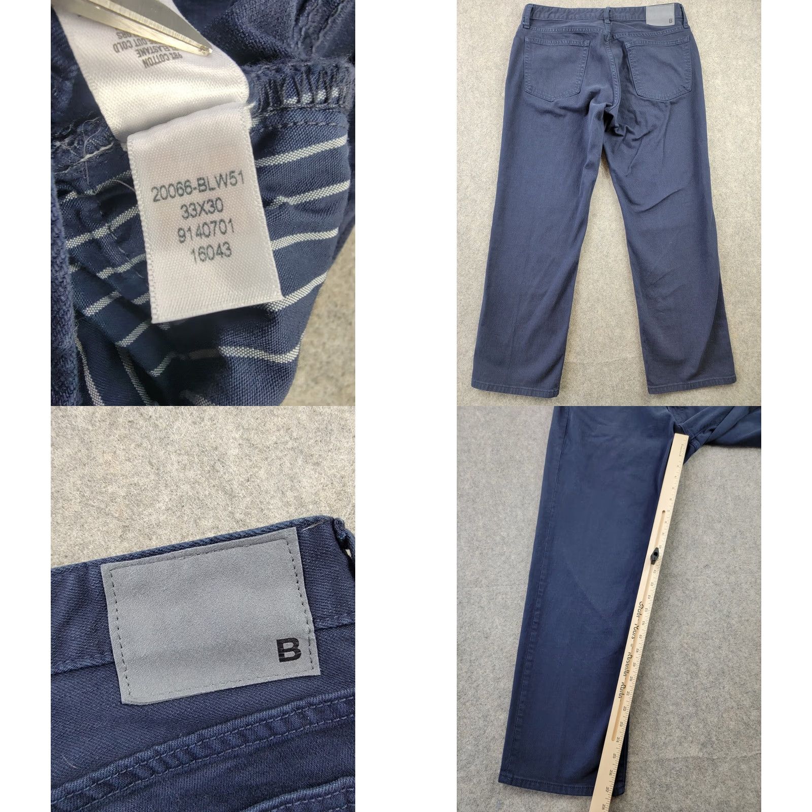 Bonobos Bonobos Jeans Mens 33x30 98 Cotton Spandex Blue Athletic Stretch Straight Leg 5-Pocket Design Regular Vintage: No Size US 33 - 8 Thumbnail