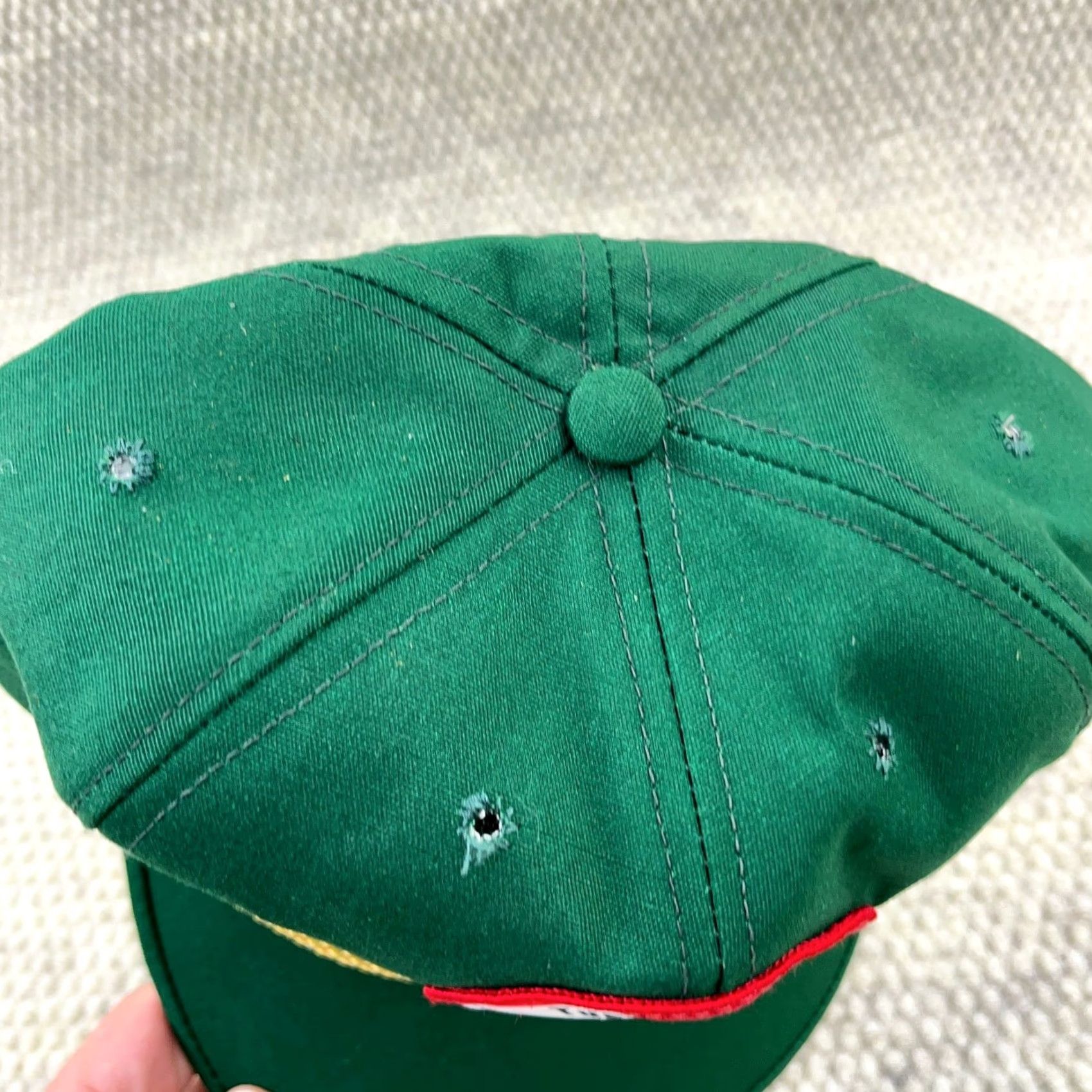 Vintage VINTAGE Tug Valley Coal Hat Cap Trucker Rope Patch Made In USA Mining Green Twill Adjustable Back Strap Back Hat Mens Cap Size ONE SIZE - 4 Thumbnail