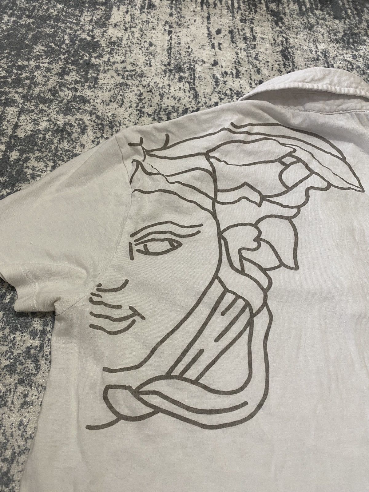 Versace Luxury Versace collection polo shirt with big medusa on back Size US M / EU 48-50 / 2 - 6 Thumbnail