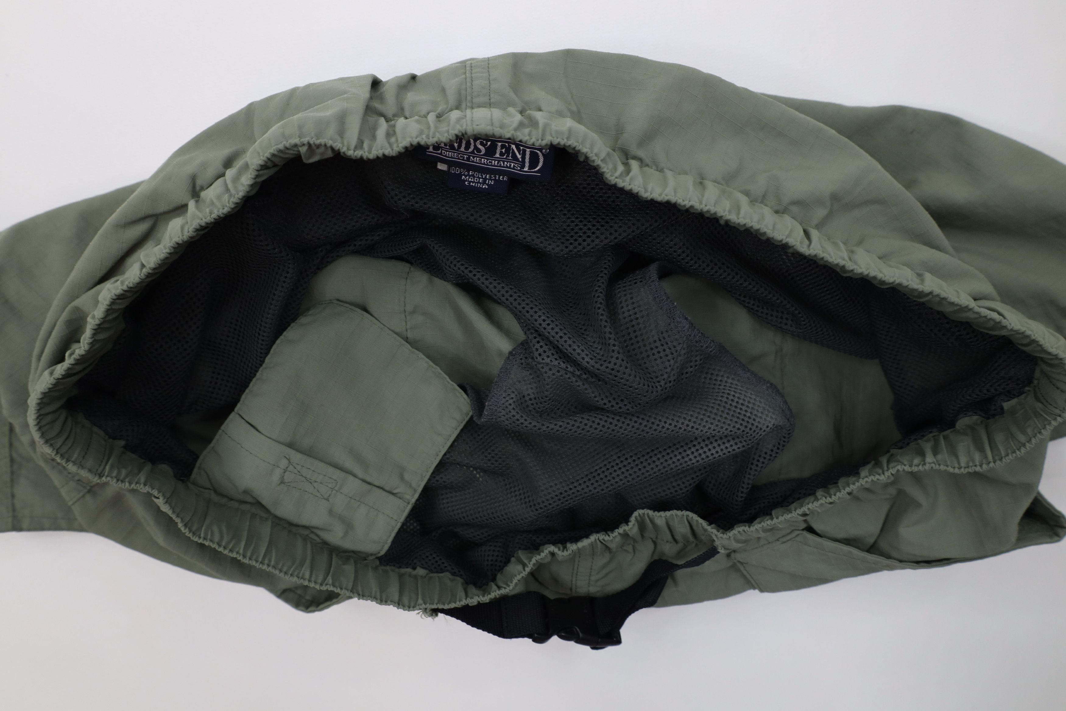 Lands' End Vintage 90s Lands End Lined Above Knee Ripstop Cargo Shorts Size US 32 / EU 48 - 7 Thumbnail
